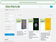 Tablet Screenshot of alles-recht.de